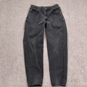 Levi's 560 Jeans 34W 32L Black Loose Fit Tapered Leg Denim‎ Bat Wing VTG Canada